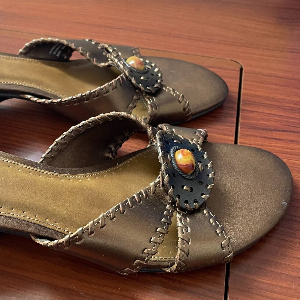 NATURALIZER Women's Dumas Sandals with Kitten Heel - BRAND NEW, NEVER WORN